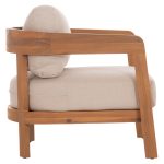 LOUNGE ΣΕΤ SOLARA HM10892 ΤΡΑΠΕΖΑΚΙ & 2 ΠΟΛΥΘΡΟΝΕΣ--ΞΥΛΟ ΑΚΑΚΙΑΣ--ΕΚΡΟΥ ΜΑΞΙΛΑΡΙΑ - Image 4