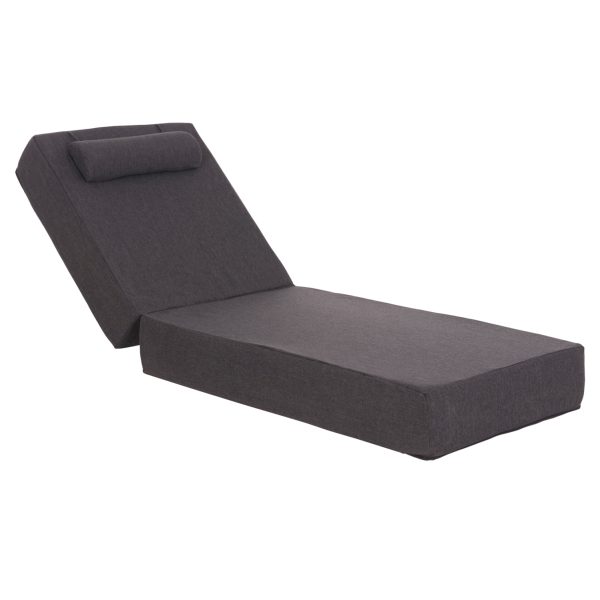 ΜΑΞΙΛΑΡΙ ΞΑΠΛΩΣΤΡΑΣ KIHEI HM21094.03 OLEFIN ΣΚΟΥΡΟ ΓΚΡΙ ΜΕ FOAM 198x70x20Υεκ