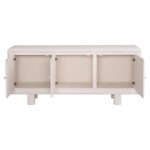 ΜΠΟΥΦΕΣ ΣΕΙΡΑ SANTORINI HM18068 MDF ΣΕ ΥΠΟΛΕΥΚΟ ΧΡΩΜΑ-3 ΠΟΡΤΕΣ 140x38x64Υεκ. - Image 3