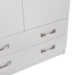 ΝΤΟΥΛΑΠΑ 3ΦΥΛΛΗ ΜΕ ΠΑΤΑΡΙ CARLY HM10891.05 ΜΕΛΑΜΙΝΗ ΣΕ ΛΕΥΚΟ 150X55Χ240Υεκ. - Image 3