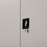 ΝΤΟΥΛΑΠΑ ΜΕΤΑΛΛΙΚΗ DURON HM21000 ΔΙΦΥΛΛΗ ΜΕ 5 ΑΠΟΘ.ΧΩΡΟΥΣ & ΠΟΔΙΑ- ΓΚΡΙ 90Χ40Χ190Yεκ - Image 4