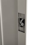 ΝΤΟΥΛΑΠΑ ΜΕΤΑΛΛΙΚΗ ΜΕ ΠΟΔΙΑ CLOD HM11998 2ΦΥΛΛΗ ΜΕ ΧΩΡΙΣΜΑ-ΑΝΟΙΧΤΟ ΓΚΡΙ 90Χ40Χ190Yεκ - Image 5