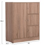 ΝΤΟΥΛΑΠΙ ΜΕ 4 ΑΠΟΘ.ΧΩΡΟΥΣ MATIN HM2479.02 SONAMA OAK ΜΕΛΑΜΙΝΗ 80x39,5x99,5Υεκ. - Image 2