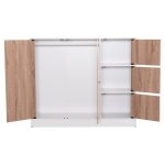 ΝΤΟΥΛΑΠΙ ΜΕ 4 ΑΠΟΘ.ΧΩΡΟΥΣ MATIN HM2480.01 SONAMA OAK-ΛΕΥΚΗ ΜΕΛΑΜΙΝΗ 117x39,5x99,5Υεκ - Image 5