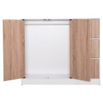 ΝΤΟΥΛΑΠΙ ΜΕ 4 ΑΠΟΘ.ΧΩΡΟΥΣ MATIN HM2480.01 SONAMA OAK-ΛΕΥΚΗ ΜΕΛΑΜΙΝΗ 117x39,5x99,5Υεκ - Image 6