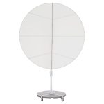 ΟΜΠΡΕΛΑ ΜΕ ΒΑΣΗ ΣΕΙΡΑ CANNOPY HM21285.02 ΑΛΟΥΜΙΝΙΟ & ΓΡΑΝΙΤΗΣ-ΛΕΥΚΟ ΧΡΩΜΑ Φ2,2μ - Image 3
