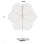 ΟΜΠΡΕΛΑ ΜΕ ΒΑΣΗ ΣΕΙΡΑ CANNOPY (flower) HM21286.02 ΑΛΟΥΜΙΝΙΟ-ΓΡΑΝΙΤΗΣ-ΛΕΥΚΟ 2,38x2,2μ - Image 2