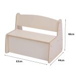 ΠΑΓΚΑΚΙ ΠΑΙΔΙΚΟ ΜΕ ΑΠΟΘ.ΧΩΡΟ RICKI HM18342.01 MDF & ΚΟΝΤΡΑΠΛΑΚΕ ΦΥΣΙΚΟ 63x43x47Υεκ - Image 3