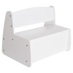 ΠΑΓΚΑΚΙ ΠΑΙΔΙΚΟ ΜΕ ΑΠΟΘ.ΧΩΡΟ RICKI HM18342.03 MDF & ΚΟΝΤΡΑΠΛΑΚΕ ΛΕΥΚΟ 63x43x47Υεκ