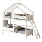 ΠΑΙΔΙΚH ΚΟΥΚΕΤΑ ΣΠΙΤΑΚΙ τ.MONTESSORI COMBO HM707.03 τ.MONTESSORI ΞΥΛΟ ΠΕΥΚΟΥ ΛΕΥΚΟ-90x190εκ