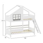ΠΑΙΔΙΚH ΚΟΥΚΕΤΑ ΣΠΙΤΑΚΙ τ.MONTESSORI COMBO HM707.03 τ.MONTESSORI ΞΥΛΟ ΠΕΥΚΟΥ ΛΕΥΚΟ-90x190εκ - Image 3