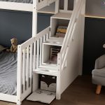 ΠΑΙΔΙΚH ΚΟΥΚΕΤΑ τ.MONTESSORI BEAMER HM711.03 ΞΥΛΟ ΠΕΥΚΟΥ ΣΕ ΛΕΥΚΟ-ΣΤΡΩΜΑΤΑ 90-140x190εκ - Image 3