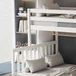 ΠΑΙΔΙΚH ΚΟΥΚΕΤΑ τ.MONTESSORI BEAMER HM711.03 ΞΥΛΟ ΠΕΥΚΟΥ ΣΕ ΛΕΥΚΟ-ΣΤΡΩΜΑΤΑ 90-140x190εκ - Image 4