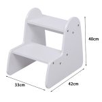 ΠΑΙΔΙΚΗ ΣΚΑΛΑ/ΣΚΑΜΠΟ RICKI HM18340.03 MDF & ΚΟΝΤΡΑΠΛΑΚΕ ΛΕΥΚΟ 33x43.5x40.5Υεκ - Image 3