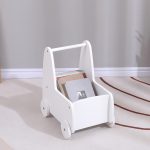 ΠΑΙΔΙΚΟ ΤΡΟΛΕΥ/ΚΑΡΟΤΣΑΚΙ RICKI HM18341.03 MDF & ΚΟΝΤΡΑΠΛΑΚΕ ΛΕΥΚΟ 33x45x50Υεκ - Image 2