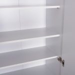 ΠΑΠΟΥΤΣΟΘΗΚΗ-ΝΤΟΥΛΑΠΑ CLUSE HM2403.03 ΜΕΛΑΜΙΝΗ ΛΕΥΚΟ ΧΡΩΜΑ 60Χ36,5Χ186,5Υεκ. - Image 6