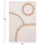 ΠΙΝΑΚΑΣ ΟΡΘΟΓΩΝΙΟΣ ΣΕΙΡΑ SANTORINI HM4531 MDF ΥΠΟΛΕΥΚΟ-ΔΙΑΚΟΣΜΗΣΗ ΜΠΕΖ 80x4,5(πάχος)x120Υεκ. - Image 2