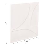 ΠΙΝΑΚΑΣ ΤΕΤΡΑΓΩΝΟΣ ΣΕΙΡΑ SANTORINI HM4508 MDF ΣΕ ΥΠΟΛΕΥΚΟ ΧΡΩΜΑ 80x4(πάχος)x80Υεκ. - Image 3