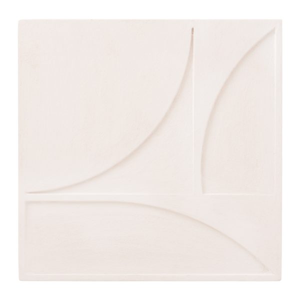 ΠΙΝΑΚΑΣ ΤΕΤΡΑΓΩΝΟΣ ΣΕΙΡΑ SANTORINI HM4508 MDF ΣΕ ΥΠΟΛΕΥΚΟ ΧΡΩΜΑ 80x4(πάχος)x80Υεκ.