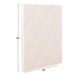 ΠΙΝΑΚΑΣ ΤΕΤΡΑΓΩΝΟΣ ΣΕΙΡΑ SANTORINI HM4516 MDF ΣΕ ΥΠΟΛΕΥΚΟ ΧΡΩΜΑ 80x4,5(πάχος)x80Υεκ. - Image 2