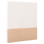 ΠΙΝΑΚΑΣ ΤΕΤΡΑΓΩΝΟΣ ΣΕΙΡΑ SANTORINI HM4519 MDF ΣΕ ΥΠΟΛΕΥΚΟ-ΚΑΦΕ ΧΡΩΜΑ 80x4(πάχος)x80Υεκ. - Image 3