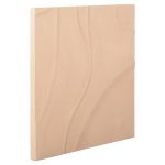 ΠΙΝΑΚΑΣ ΤΕΤΡΑΓΩΝΟΣ ΣΕΙΡΑ SANTORINI HM4520 MDF ΣΕ ΜΠΕΖ ΧΡΩΜΑ 80x4(πάχος)x80Υεκ. - Image 3