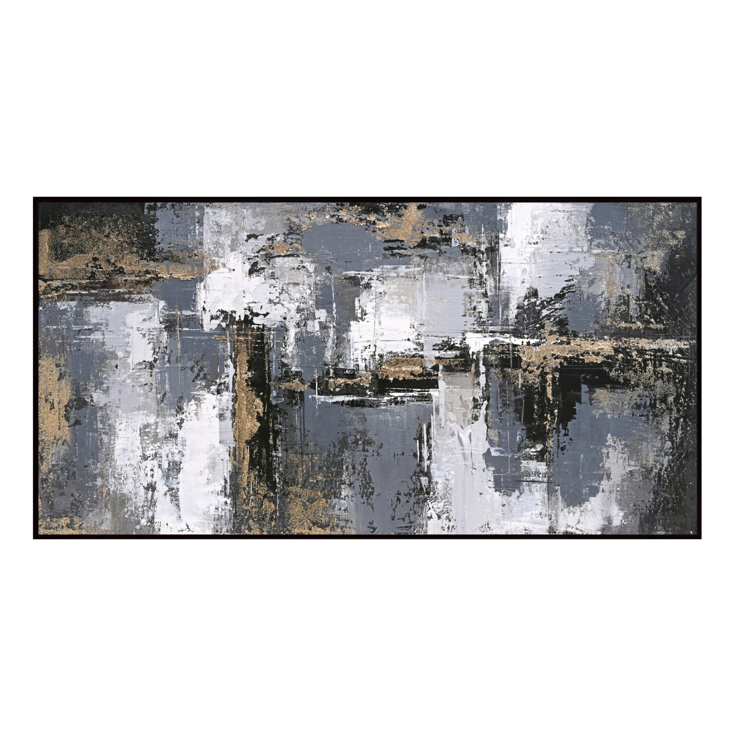 pinakas-toichoy-abstract-fb94576-me-korn ΠΙΝΑΚΑΣ ΤΟΙΧΟΥ SEDIMENT HM4576 ΜΕ ΚΟΡΝΙΖΑ ΜΑΥΡΗ-ΚΑΜΒΑΣ 142x4.5x72Υεκ - Image 1