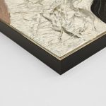 ΠΙΝΑΚΑΣ ΤΟΙΧΟΥ ABSTRACT (ΤΕΤΡΑΓΩΝΟΣ) HM4553.01 ΜΕ ΚΟΡΝΙΖΑ ΜΠΕΖ-ΚΑΜΒΑΣ 82x4.5x82Υεκ - Image 4