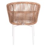 ΠΟΛΥΘΡΟΝΑ ΑΛΟΥΜΙΝΙΟΥ ORIN HM6265.02 ΛΕΥΚΗ-P.E.RATTAN ΦΥΣΙΚΟ-ΜΠΕΖ ΜΑΞΙΛΑΡΙΑ 58x61x75Υ - Image 6
