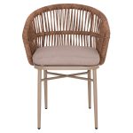 ΠΟΛΥΘΡΟΝΑ ΑΛΟΥΜΙΝΙΟΥ ORIN HM6265.03 ΚΑΠΟΥΤΣΙΝΟ- P.E.RATTAN ΣΕ ΦΥΣΙΚΟ 58x61x75Υεκ. - Image 3
