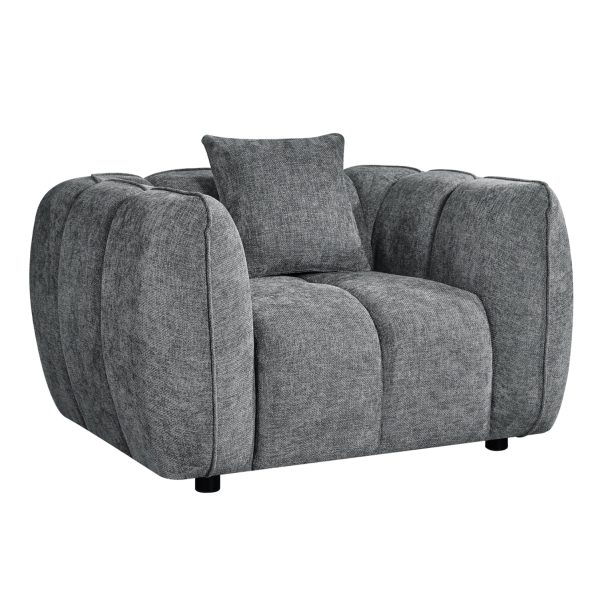 ΠΟΛΥΘΡΟΝΑ LYKKE HM3325.01 ΓΚΡΙ ΥΦΑΣΜΑ 119x89x70Υεκ