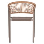 ΠΟΛΥΘΡΟΝΑ HOMAN HM6430.04 ΣΑΜΠΑΝΙ ΜΕΤΑΛΛΟ & TEXTILENE--ΜΠΕΖ P.E.RATTAN 53x58x75Υεκ - Image 6