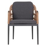 ΠΟΛΥΘΡΟΝΑ BOXER HM6556.01 ΑΛΟΥΜΙΝΙΟ & OLEFIN ΓΚΡΙ-TWIST WICKER 58x60x80Yεκ - Image 3
