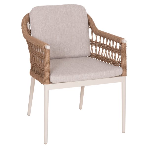 ΠΟΛΥΘΡΟΝΑ BOXER HM6556.02 ΑΛΟΥΜΙΝΙΟ & OLEFIN ΜΠΕΖ-TWIST WICKER 58x60x80Yεκ
