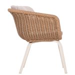 ΠΟΛΥΘΡΟΝΑ VICTUS HM6559.02 ΑΛΟΥΜΙΝΙΟ & OLEFIN ΜΠΕΖ-TWIST WICKER 60x62x76Yεκ - Image 4