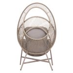 ΠΟΛΥΘΡΟΝΑ-ΦΩΛΙΑ RULER HM6506.02 ΜΟΚΑ ΜΕΤΑΛΛΟ-P.E.RATTAN--ΓΚΡΙ ΜΑΞΙΛΑΡΙΑ 90x85x154Υεκ - Image 6