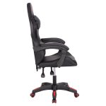 ΠΟΛΥΘΡΟΝΑ GAMING DARREN HM1203.01 ΜΑΥΡΟ-ΚΟΚΚΙΝΟ PVC 58.5x100x120Υεκ. - Image 4