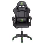 ΠΟΛΥΘΡΟΝΑ GAMING DARREN HM1203.03 ΜΑΥΡΟ-ΠΡΑΣΙΝΟ PVC 58.5x100x120Υεκ. - Image 3