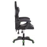 ΠΟΛΥΘΡΟΝΑ GAMING DARREN HM1203.03 ΜΑΥΡΟ-ΠΡΑΣΙΝΟ PVC 58.5x100x120Υεκ. - Image 4