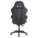 ΠΟΛΥΘΡΟΝΑ GAMING DARREN HM1203.03 ΜΑΥΡΟ-ΠΡΑΣΙΝΟ PVC 58.5x100x120Υεκ. - Image 6
