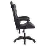 ΠΟΛΥΘΡΟΝΑ GAMING DARREN HM1203.10 ΜΑΥΡΟ-ΓΚΡΙ PVC 60x60x120Υεκ. - Image 4