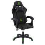 ΠΟΛΥΘΡΟΝΑ GAMING LOOT HM1204 ΜΑΥΡΟ-ΠΡΑΣΙΝΟ PVC 60x60x120Υεκ.