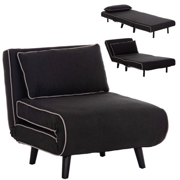 ΠΟΛΥΘΡΟΝΑ ΚΡΕΒΑΤΙ BRAXTON HM8425.03 ΜΑΥΡΟ ΥΦΑΣΜΑ 78x88x78Υεκ.