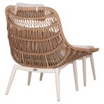 ΠΟΛΥΘΡΟΝΑ LOUNGE ΜΕ ΥΠΟΠΟΔΙΟ REMVAZZO HM6561.02 ΑΛΟΥΜΙΝΙΟ ΜΠΕΖ--WICKER 90x85x96Υεκ - Image 5