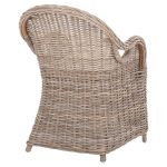 ΠΟΛΥΘΡΟΝΑ ΜΕ ΕΚΡΟΥ ΜΑΞΙΛΑΡΙ KEYLA HM9536 ΚΑΦΕ RATTAN 63x65x87Υεκ. - Image 5