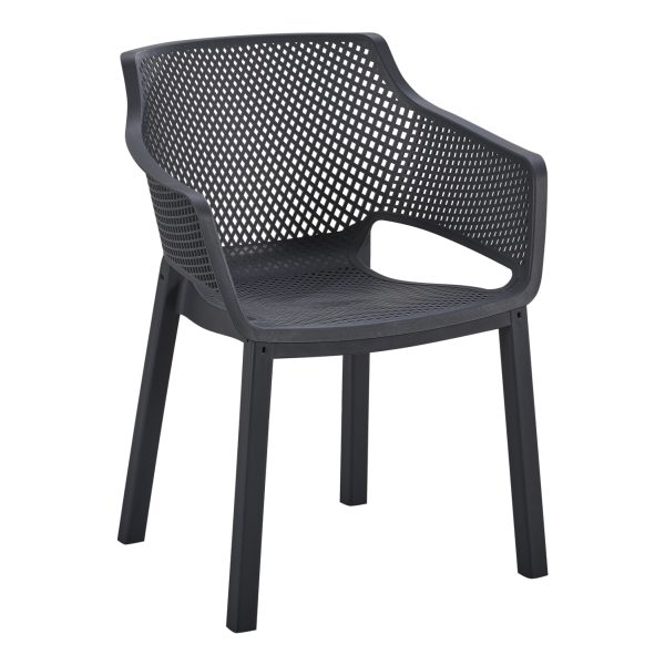 ΠΟΛΥΘΡΟΝΑ ΠΟΛΥΠΡΟΠΥΛΕΝΙΟΥ PEGGY HM6368.02 ΜΑΥΡΟ 60x55x79Υεκ