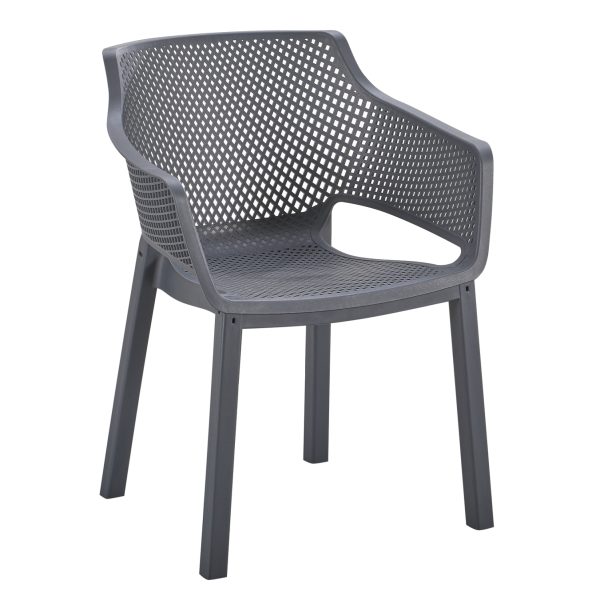 ΠΟΛΥΘΡΟΝΑ ΠΟΛΥΠΡΟΠΥΛΕΝΙΟΥ PEGGY HM6368.10 ΓΚΡΙ 60x55x79Υεκ