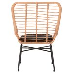 ΠΟΛΥΘΡΟΝΑ ΣΤΥΛ ΜΠΕΡΖΕΡΑΣ ALLEGRA HM5704.11 P.E.RATTAN ΜΠΕΖ-ΜΑΥΡΟ ΜΕΤΑΛΛΟ 66x59x90Υεκ. - Image 6