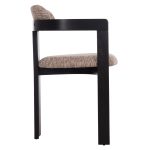 ΠΟΛΥΘΡΟΝΑ ΤΡΑΠΕΖΑΡΙΑΣ KALL HM18247.02 ΚΑΦΕ ΥΦΑΣΜΑ--PLYWOOD ΣΕ ΜΑΥΡΟ 56x45x73Υεκ - Image 4