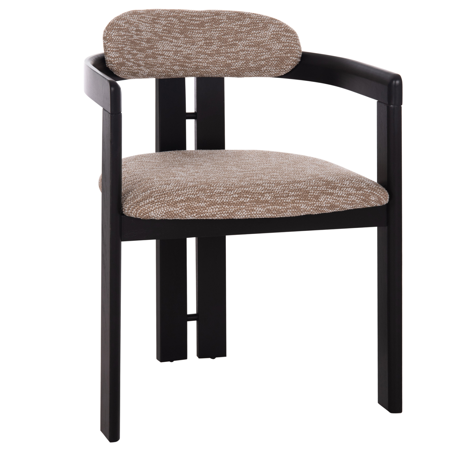 polythrona-trapezarias-fb91824702-kafe-y ΠΟΛΥΘΡΟΝΑ ΤΡΑΠΕΖΑΡΙΑΣ KALL HM18247.02 ΚΑΦΕ ΥΦΑΣΜΑ--PLYWOOD ΣΕ ΜΑΥΡΟ 56x45x73Υεκ - Image 1